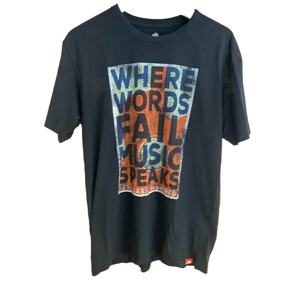 Ryman Auditorium T-Shirt Men's Size L Music Speaks Graphic Short Sleeves Black - Picture 1 of 4